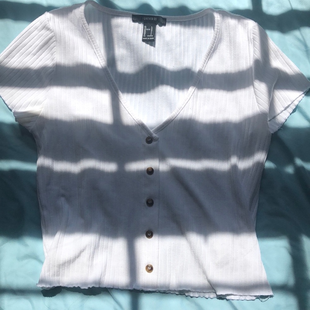 White buttoned shirt